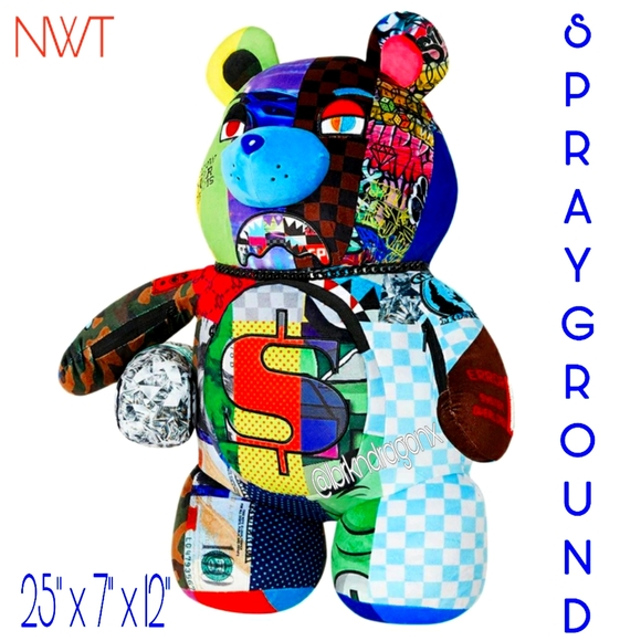 NWT Bear Backpack Sprayground Lucid Dreaming Big Backpack Authentic Guaranteed - Picture 13 of 16
